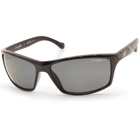 Arnette Boiler Shiny Black/Dark Grey Polarised Men's Sunglasses AN4207 41/81