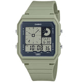 Casio Pop Green Bio-Resin Band Unisex 50m Twin Graph Digital Watch LF-20W-3A