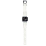 Casio Transparent/Silver Reverse LCD Unisex Retro Digital Watch A168XES-1B