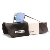 Arnette Boulevardier Matte Black/Blue Mirror Polarised Men's Sunglasses AN3088 737/22