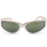 Arnette Catfish Metallic Silver/Dark Green Mirror Sunglasses AN4302 28676R