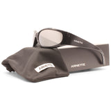 Arnette Catfish Shiny Black/Silver Mirror Polarised Sunglasses AN4302 2900Z3