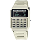 Casio Light Grey Unisex Reverse LCD Retro Digital Calculator Watch CA-53WB-8B