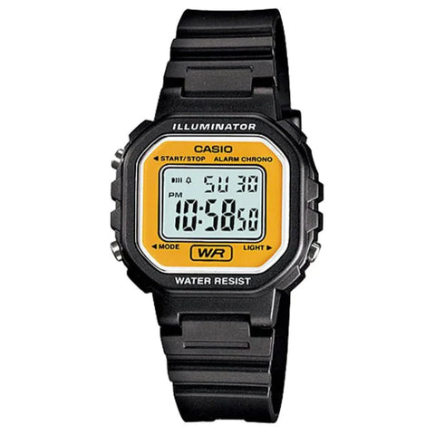 Casio Black/Gold Pop Series Small Kid's Multifunction Digital Watch LA-20WH-9A