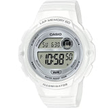 Casio White/Silver 100m Unisex Digital Sports Runners Watch LWS-1200H-7A1