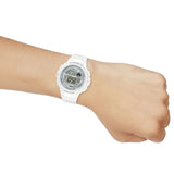 Casio White/Silver 100m Unisex Digital Sports Runners Watch LWS-1200H-7A1