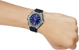 Casio Silver/Blue Dial Resin Band Men's 100m Analog Sports Watch MWA-100H-2A