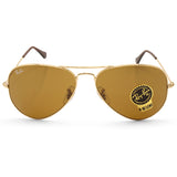 Ray-Ban Aviator Shiny Gold/B-15 Brown Unisex Sunglasses RB3025 001/33