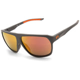 Under Armour Dominate Matte Grey/Orange Mirror Unisex Fashion Sunglasses KB7-50