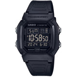 Casio Black 100m Dual Time Unisex Digital Sports Watch W-800H-1B