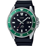 Casio Duro Marlin Silver/Black Green Men's 200m Analog Divers Watch MDV-106B-1A3