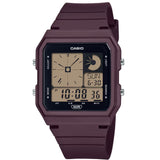 Casio Pop Red-Purple Bio-Resin Band Unisex 50m Twin Graph Digital Watch LF-20W-5A