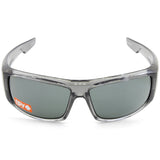 Spy Logan Shiny Clear Smoke/HD Plus Silver Mirror Men's Sports Sunglasses